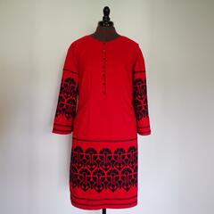 Elegant Dress with Embroidery