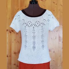 Knitted Lace Pattern Top